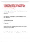 ATI COMMUNITY PROCTOR 2025&vert; BRAND NEW ACTUAL EXAM WITH 100&percnt; VERIFIED QUESTIONS AND CORRECT SOLUTIONS&vert; GUARANTEED VALUE PACK&vert; ACE YOUR GRADES&period;