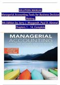 Solution Manual For Managerial Accounting Tools for Business Decision Making 9th Edition by Jerry J&period; Weygandt&comma; Paul D&period; Kimmel&comma; Jill E&period; Mitchell