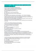 LIPPINCOTT FINAL PAPER 2025&sol;2026 QUESTIONS WITH ANSWERS GRADED A&plus;