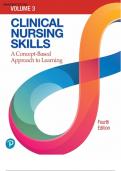 Test Bank for Clinical Nursing Skills A Concept-Based Approach 4th Edition Volume III  Pearson Education by Barbara Callahan&comma; All  Chapters 1-16 Covered &vert; ISBN&colon;NO 9780136909507&vert;COMPLETE A&plus; GUIDE