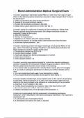 Blood Administration Medical Surgical Exam