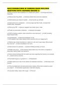 NACE FOUNDATIONS OF NURSING EXAM 2025&sol;2026 QUESTIONS WITH ANSWERS GRADED A&plus;