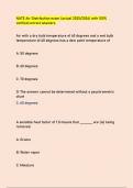 NATE Air Distribution exam &lpar;actual 2025&sol;2026&rpar; with 100&percnt;  verified correct answers