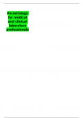 Parasitology for medical and clinical laboratory professionals 