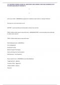 TCI TRAINING CORNELL EXAM ALL QUESTIONS AND CORRECT DETAILED ANSWERS WITH RATIONALES&vert;ALREADY GRADED A&plus;