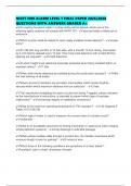 NICET FIRE ALARM LEVEL 1 FINAL PAPER 2025&sol;2026 QUESTIONS WITH ANSWERS GRADED A&plus;
