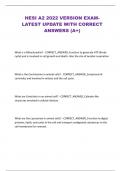 HESI A2 2022 VERSION EXAMLATEST UPDATE WITH CORRECT ANSWERS &lpar;A&plus;&rpar;