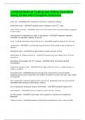 Certified Medical Coding and Billing Specialist Study Guide with Complete Solutions