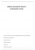 ADVANCED HEALTH ASSESSMENT MIDTERM REVIEW QUESTIONS AND VERIFIED CORRECT ANSWERS GUARANTEED A&plus;
