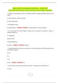 REAL ESTATE DYNAMICS &lpar;CAPITUS&rpar; - STUDY SET QUESTIONS WITH DETAILED VERIFIED ANSWERS &lpar;100&percnt; CORRECT ANSWERS&rpar;