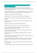 NYC TATTOO LICENSE 2025&sol;2026 QUESTIONS WITH ANSWERS GRADED A&plus;