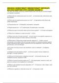 ONS&sol;ONCC CHEMOTHERAPY IMMUNOTHERAPY CERTIFICATE 2025&sol;2026 QUESTIONS WITH ANSWERS GRADED A&plus;