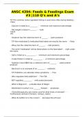ANSC 4394- Feeds & Feedings Exam &num;3 &vert;110 Q&rsquo;s and A&rsquo;s