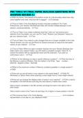 PRO TOOLS 101 FINAL PAPER 2025&sol;2026 QUESTIONS WITH ANSWERS GRADED A&plus;