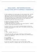 WGU D325 &ndash; NETWORKS EXAM QUESTIONS WITH CORRECT ANSWERS