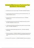 Industrial Maintenance Technician Test Questions And Answers&period;pdf