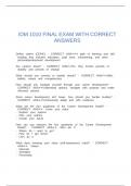 IDM 1010 FINAL EXAM WITH CORRECT ANSWERS