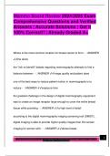 Mammo Board Review 2024&sol;2025 Exam  Comprehensive Questions and Verified  Answers &vert; Accurate Solutions &vert; Get it  100&percnt; Correct&excl;&excl; &vert; Already Graded A&plus; 