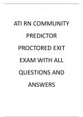 ATI RN COMMUNITY PROCTORED EXIT EXAM WITH ALL QUESTIONS AND ANSWERS
