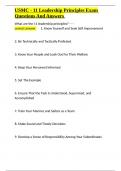 USMC - 11 Leadership Principles Exam Questions And Answers&period;docx