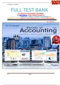              FULL TEST BANK For Survey of Accounting 10th Edition by Carl Warren  latest Update Graded A&plus;      