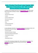 Caib 4 Practise Final Exam Latest Update 2025-2026 Exam 40 Questions with 100&percnt; Verified Correct Answers Guaranteed A&plus;