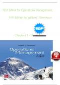 TEST BANK for Operations Management&comma; 14th Editio by William Stevenson&comma; Verified Chapters 1 - 19&comma; Complete Newest Version 2025
