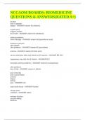 NCCAOM BOARDS&colon; BIOMEDICINE QUESTIONS & ANSWERS&lpar;RATED A&plus;&rpar;