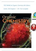 TEST BANK for Organic Chemistry 6th Edition Smith &sol; All Chapters 1 - 29 &sol; Full Complete LATTEST 2025