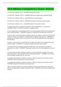 FAA Military Competency Exam- Solved 