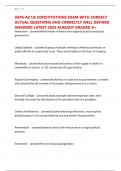 AEPA AZ US CONSTITUTIONS EXAM WITH CORRECT ACTUAL QUESTIONS AND CORRECTLY WELL DEFINED ANSWERS LATEST 2025 ALREADY GRADED A&plus;