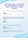 AANPCB FNP Exam V6 &lpar;Latest 2025&sol; 2026 Update&rpar; Questions & Answers&vert; Grade A&vert; 100&percnt; Correct &lpar;Verified Solutions&rpar;