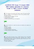 AANPCB FNP Exam V3 &lpar;Latest 2025&sol; 2026 Update&rpar; Questions & Answers&vert; Grade A&vert; 100&percnt; Correct &lpar;Verified Solutions&rpar;