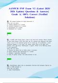 AANPCB FNP Exam V2 &lpar;Latest 2025&sol; 2026 Update&rpar; Questions & Answers&vert; Grade A&vert; 100&percnt; Correct &lpar;Verified Solutions&rpar;