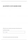ESTHETICIAN STATE BOARD PRACTICAL GEORGIA EXAM 2025&sol;2026 GRADED A&plus;