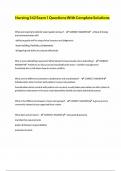 Nursing 342 Exam 1 Questions With Complete Solutions