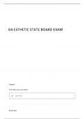 STATE BOARD EXAM REVIEW FOR THE ESTHETICIAN STUDENT EXAM QUESTIONS AND ANSWERS