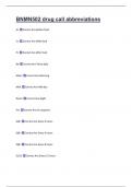 BNMN502 drug call abbreviations 