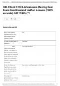NRL EXAM 2 2025 Actual exam &lpar;Testing Real Exam Questions&rpar;and verified Answers &lpar; 100&percnt; accurate&rpar; GET IT RIGHT&excl;&excl;