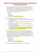 WGU C715 Organizational Behavior questions &vert; Verified Answers