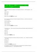 WX 301 EXAM 1 QUESTIONS AND  CORRECT ANSWERS 
