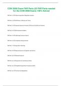 CON 3990 Exam FAR Parts &lpar;20 FAR Parts needed  for the CON 3990 Exam&rpar; 100&percnt; Solved 