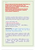 NGN ATI RN NUTRITION ONLINE PRACTICE A & B AND STUDY GUIDE 2025&sol;ACTUAL 250&plus; QUESTIONS WITH CORRECT DETAILED AND VERIFIED ANSWERS WITH EXAXPLANATIONS&sol;RN NUTRITION ONLINE PRACTICE EXAMS-2025&sol;NEWEST UPDATE-2025&sol;ALREADY GRADED A&plus;