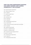 CREST CPSA EXAM COMPREHENSIVE QUESTIONS AND CORRECT ANSWERS LATEST &lpar;VERIFIED ANSWERS&rpar;&sol;GET IT 100&percnt; ACCURATE&excl;