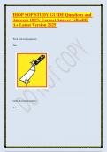 IHOP SOP STUDY GUIDE Questions and Answers 100- Correct Answer GRADE A&plus; Latest Version 2025 &period;