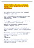 IHOP SOP TEST Questions and Correct Answers Latest Versions 2025 ALREADY GRADED A&plus;&period;