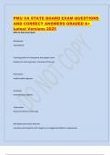 PMU VA STATE BOARD EXAM QUESTIONS AND CORRECT ANSWERS GRADED A&plus; Latest Versions