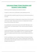 Instrument Stage 2 Exam Questions and  Answers&vert; Latest Update 
