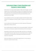 Instrument Stages Bundled Exams with Verified Solutions&vert; Latest Update