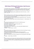 SOA Exam FM Sample Questions And Correct Answers